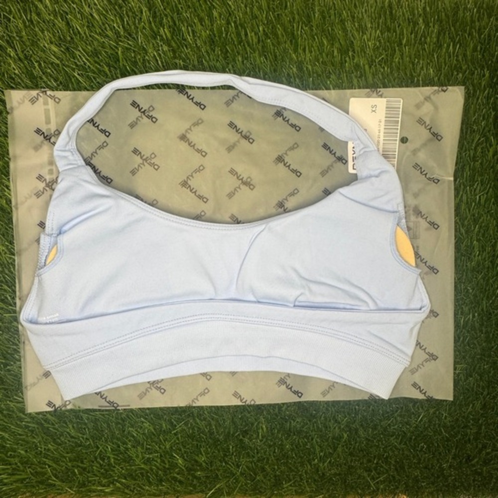 Dfyne impact sports bra sky blue extra small - Picture 2 of 3